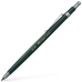 Vulpotlood Faber-Castell Tk 4600 Groen 0,7 mm (10 Stuks)