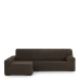 Hoes voor chaise longue met lange armleuning links Eysa THOR Bruin 170 x 110 x 310 cm