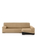 Funda para chaise longue de brazo largo derecho Eysa ULISES Beige Arena 170 x 110 x 310 cm