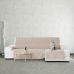 Funda para chaise longue de brazo corto derecho Eysa SILVER Beige 100 x 110 x 240 cm