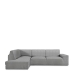 Left long arm chaise longue cover Eysa ROC Light grey 110 x 120 x 500 cm