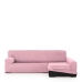 Hoes voor chaise longue met lange armleuning rechts Eysa ULISES Roze Licht Roze 170 x 110 x 310 cm