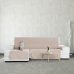 Hoes voor chaise longue met korte armleuning links Eysa SILVER Beige 100 x 110 x 290 cm