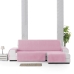 Right short arm chaise longue cover Eysa LEVANTE Pink 100 x 110 x 240 cm