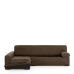 Hoes voor chaise longue met lange armleuning links Eysa ULISES Bruin 170 x 110 x 310 cm