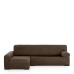 Hoes voor chaise longue met lange armleuning links Eysa ULISES Bruin 170 x 110 x 310 cm