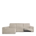 Hoes voor chaise longue met lange armleuning links Eysa ROC Wit 180 x 120 x 360 cm