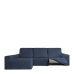 Bezug für Chaiselongue mit langem Arm links Eysa ROC Blau 180 x 120 x 360 cm