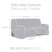 Sofa cover Eysa ROC Brun 70 x 120 x 200 cm