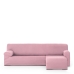 Hoes voor chaise longue met korte armleuning rechts Eysa ULISES Roze Licht Roze 110 x 110 x 310 cm