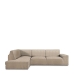 Funda para chaise longue de brazo largo izquierdo Eysa ROC Beige 110 x 120 x 500 cm