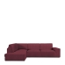 Hoes voor chaise longue met lange armleuning links Eysa ROC Tegel Donkerrood 110 x 120 x 500 cm