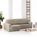 Hoes voor chaise longue met korte armleuning links Eysa ROC Geglaceerd kastanje Lichtbruin 180 x 120 x 360 cm