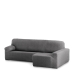 Capa para chaise longue de braço curto direito Eysa ROC Cinzento escuro 180 x 120 x 360 cm