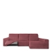 Funda para chaise longue de brazo largo derecho Eysa ROC Teja Rojo Oscuro 180 x 120 x 360 cm