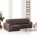 Hoes voor chaise longue met korte armleuning links Eysa ROC Bruin 180 x 120 x 360 cm