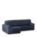 Hoes voor chaise longue met korte armleuning links Eysa ROC Blauw 180 x 120 x 360 cm