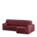 Hoes voor chaise longue met korte armleuning rechts Eysa ROC Tegel Donkerrood 180 x 120 x 360 cm