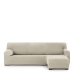 Housse pour chaise longue accoudoir court droit Eysa THOR Blanc 110 x 110 x 310 cm