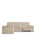 Funda para chaise longue de brazo corto izquierdo Eysa ROC Beige 120 x 120 x 360 cm