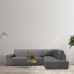 Funda para chaise longue de brazo largo derecho Eysa ROC Gris oscuro 110 x 120 x 500 cm