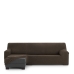 Hoes voor chaise longue met korte armleuning links Eysa THOR Bruin 110 x 110 x 310 cm