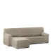 Hoes voor chaise longue met korte armleuning links Eysa ROC Lichtbruin 120 x 120 x 360 cm