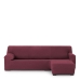 Chaise longue-omslag med kort högerarm Eysa THOR Bordeaux 110 x 110 x 310 cm