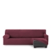 Chaise longue-omslag med kort högerarm Eysa THOR Bordeaux 110 x 110 x 310 cm