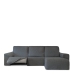 Hoes voor chaise longue met korte armleuning rechts Eysa ROC Donker grijs 120 x 120 x 360 cm