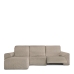 Hoes voor chaise longue met korte armleuning links Eysa ROC Lichtbruin 120 x 120 x 360 cm