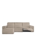 Hoes voor chaise longue met korte armleuning links Eysa ROC Lichtbruin 120 x 120 x 360 cm