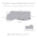 Funda para chaise longue de brazo corto izquierdo Eysa ROC Gris claro 120 x 120 x 360 cm