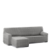 Funda para chaise longue de brazo corto izquierdo Eysa ROC Gris claro 120 x 120 x 360 cm