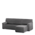 Right short arm chaise longue cover Eysa ROC Dark grey 120 x 120 x 360 cm