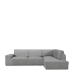 Funda para chaise longue de brazo largo derecho Eysa ROC Gris claro 110 x 120 x 500 cm