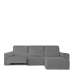 Hoes voor chaise longue met korte armleuning rechts Eysa ROC Lichtgrijs 120 x 120 x 360 cm