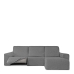 Funda para chaise longue de brazo corto derecho Eysa ROC Gris claro 120 x 120 x 360 cm