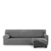 Hoes voor chaise longue met korte armleuning rechts Eysa THOR Donker grijs 110 x 110 x 310 cm