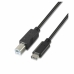 Cablu USB-C la USB B Aisens A107-0053 1 m Negru (1 Unități)