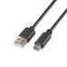 Cabo USB A 2.0 para USB-C Aisens A107-0051 Preto 1 m