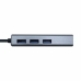 Hub USB Aisens A106-0401 Grijs (1 Stuks)