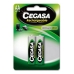 Újratölthető akkumulátorok Cegasa 104371 2100 mAh (2 uds)