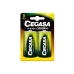 Alkaliparistot Cegasa Bl.LR20 D 1,5V (2 uds) (12 osaa)