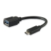 Adaptador USB-C a USB Equip 133455 Negro 15 cm