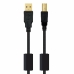 Кабел USB 2.0 A към USB B NANOCABLE 10.01.1205 Черен 5 m (1 броя)