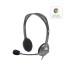 Auriculares com microfone Logitech H111 Preto Cinzento