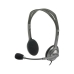 Headphones with Microphone Logitech H111 Black Grey