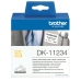 Ετικέτες Brother DK11234 Λευκό Μαύρο