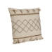 Kissen Romimex Beige Baumwolle Quasten 45 x 8 x 45 cm Stickerei